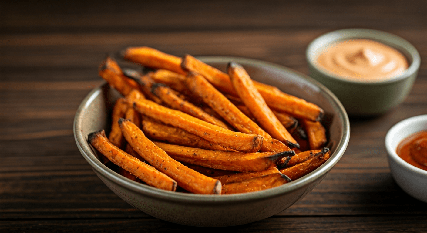 Spiced Sweet Potato Fries with Smoked Paprika Aioli
