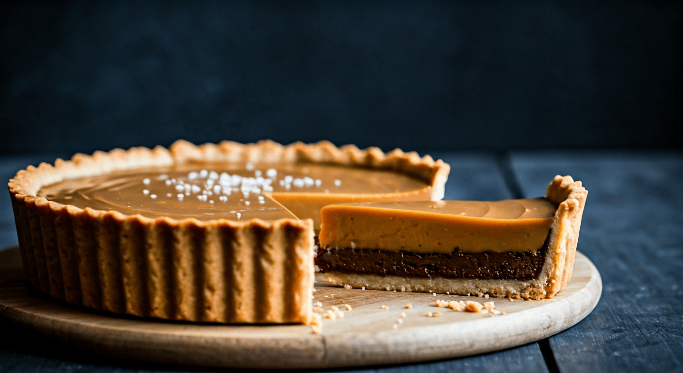 Salted Caramel & Dark Chocolate Stout Tart